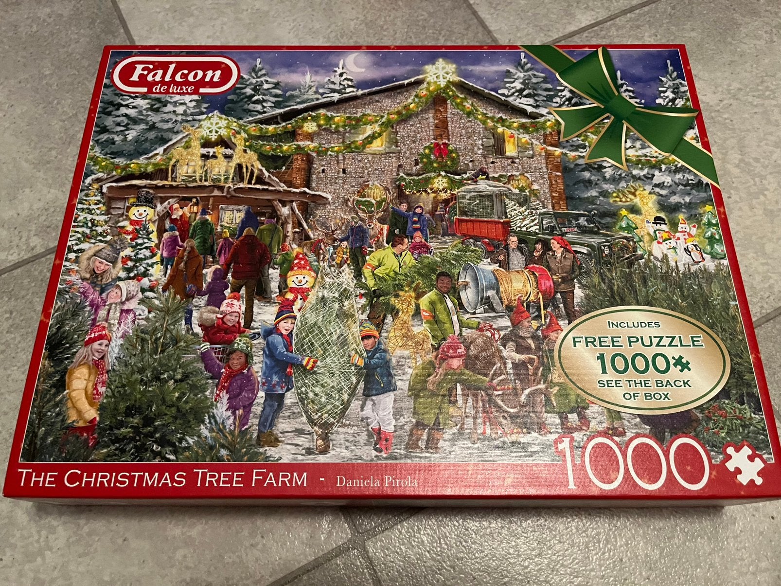 Falcon Kerst puzzels, Ophalen of Verzenden, 500 t/m 1500 stukjes, Zo goed als nieuw