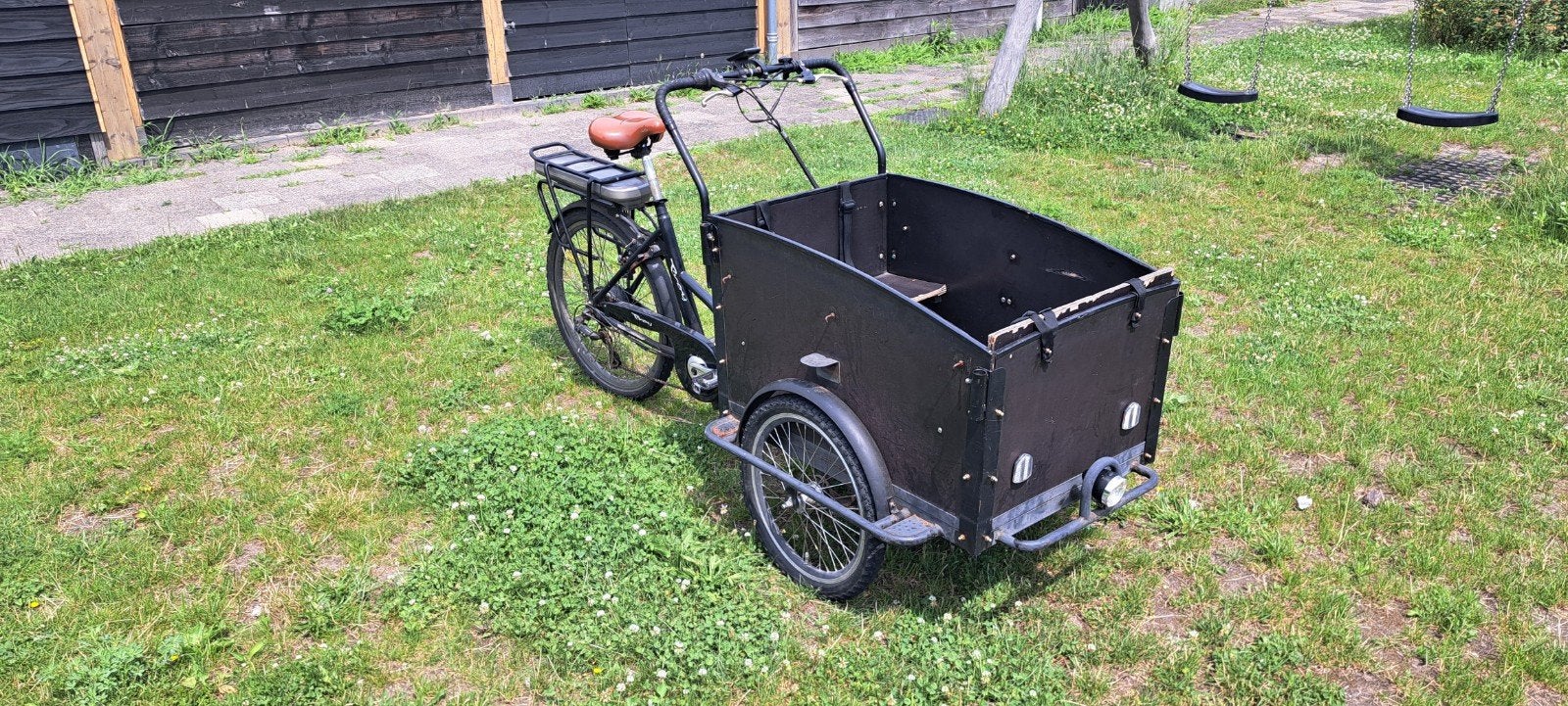 Vogue Troy electrische bakfiets, 4 kinderen of meer, Gebruikt, Elektrisch, Trommelrem