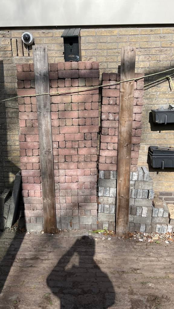 Beton klinkers 20,5 x 6,7 x 7,5 cm, Ophalen, Gebruikt, Klinkers, 10 m² of meer