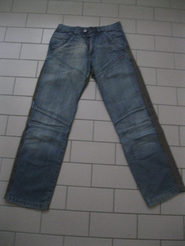 maat 164, (14), 1 Cars spijkerbroek, blauw-bruin, Kinderen en Baby's, Kinderkleding | Maat 164, Broek, Gebruikt, Jongen of Meisje