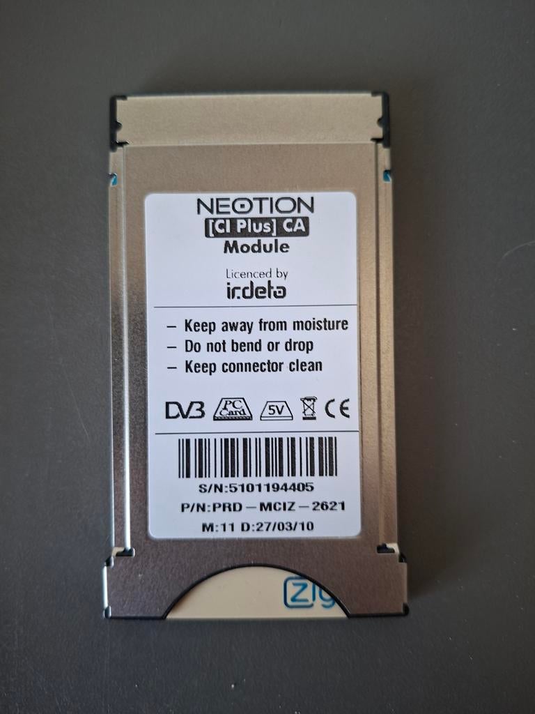 Neotion CI+ Module Digitale Televisie Irdeto Ziggo, Ophalen of Verzenden, Gebruikt