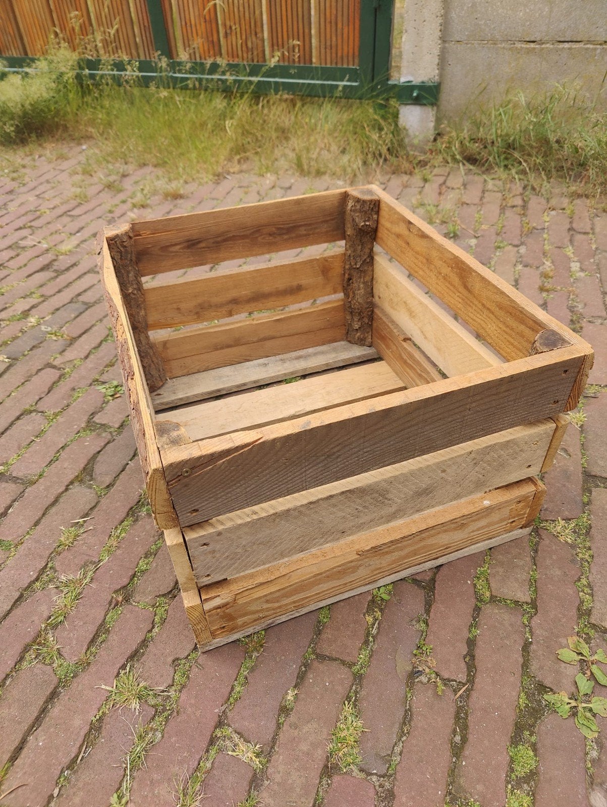 Decoratieve houten krat - 45,5x39,5x27 cm, Ophalen, Minder dan 50 cm, Gebruikt, Minder dan 50 cm