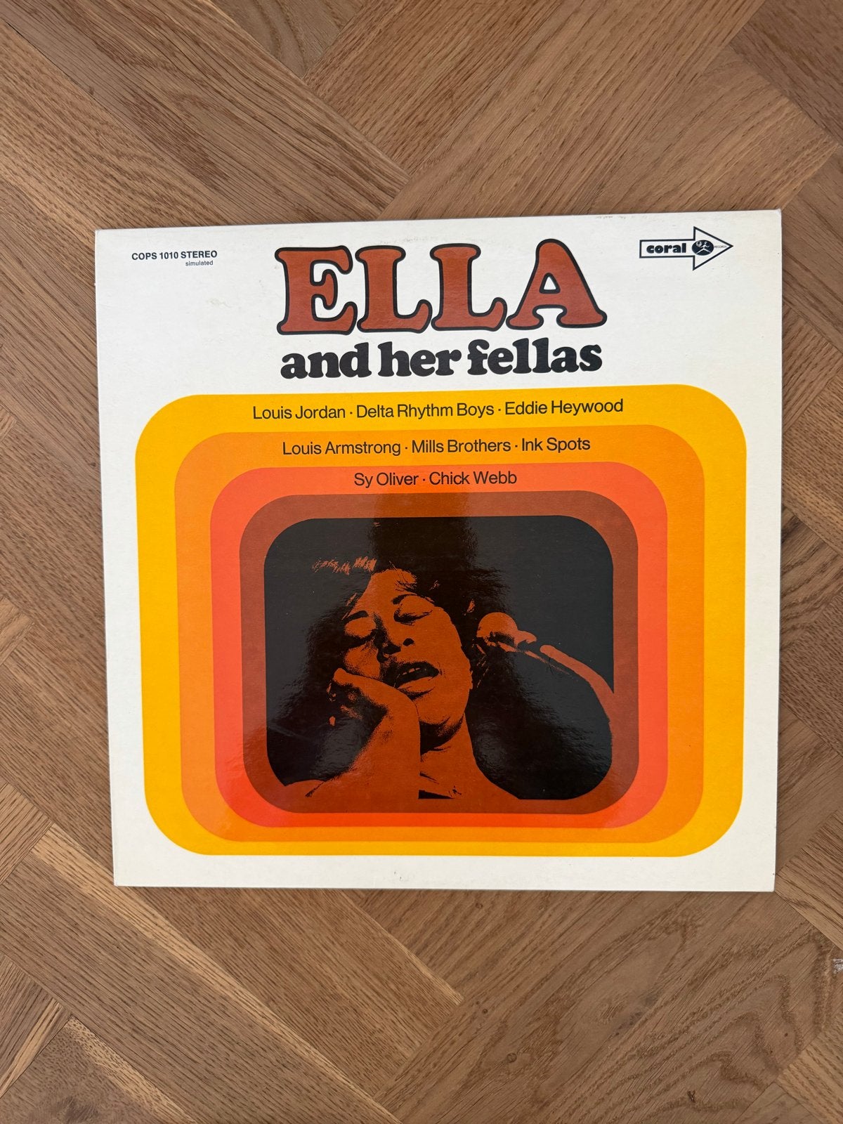 Ella and Her Fellas - Jazz LP (Coral COPS 1010 Stereo), Ophalen, LP, Gebruikt, 12 inch