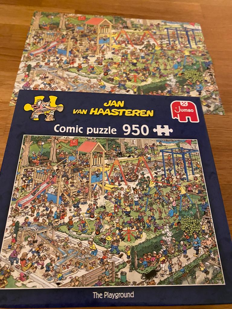 Jan van haasteren puzzel, the play ground., Ophalen, 500 t/m 1500 stukjes, Zo goed als nieuw