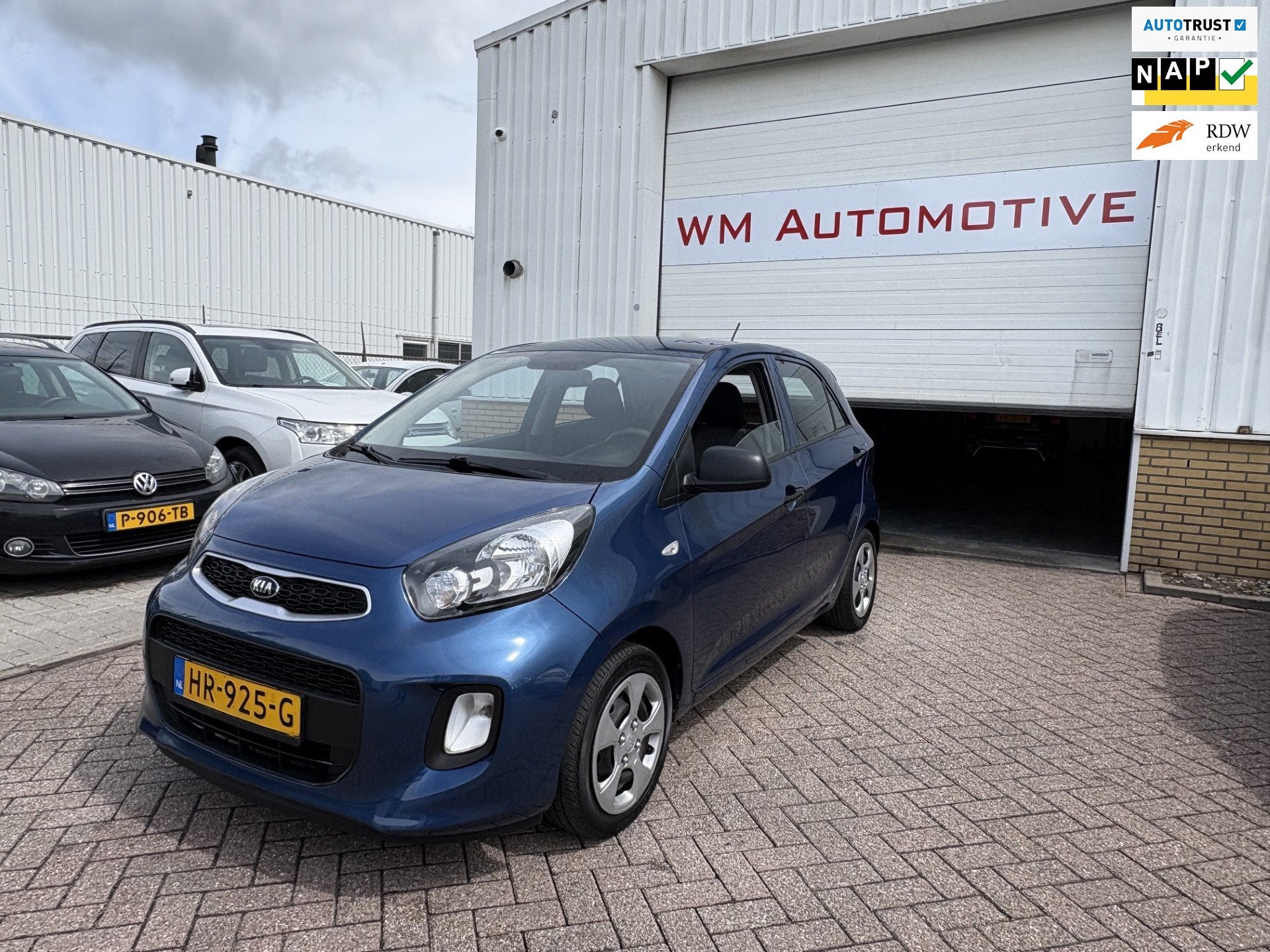 Kia Picanto 1.0 CVVT APK T/M 10-2-2027, Voorwielaandrijving, Stof, Gebruikt, Zwart