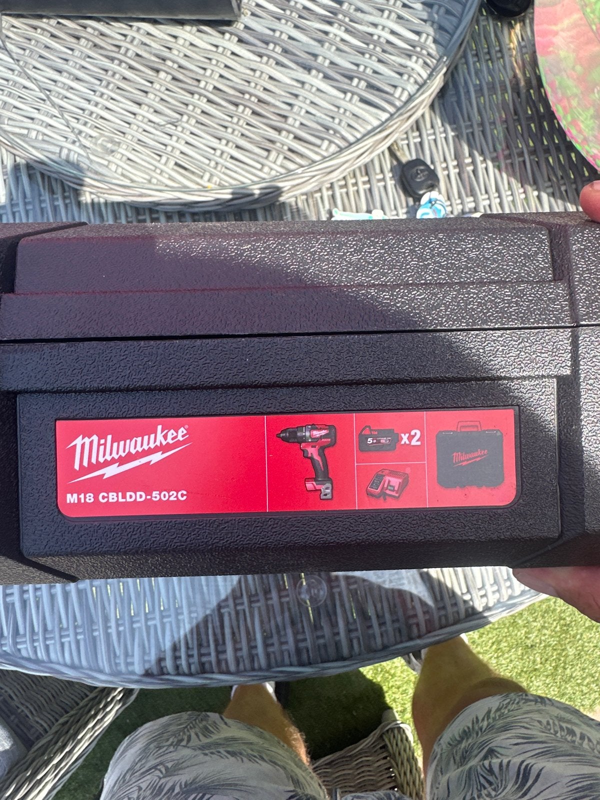 Milwaukee M18 CBLDD-502C Koffer (leeg), Ophalen, Gebruikt