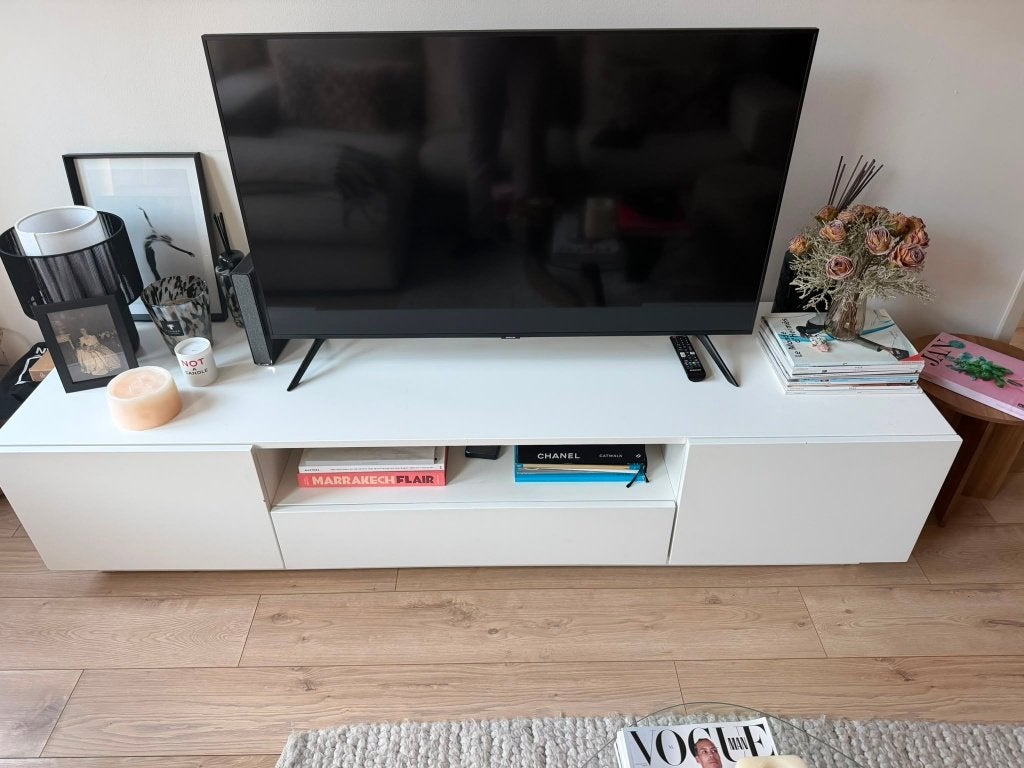 Tv meubel, Ophalen, Kunststof, Gebruikt, Minder dan 100 cm