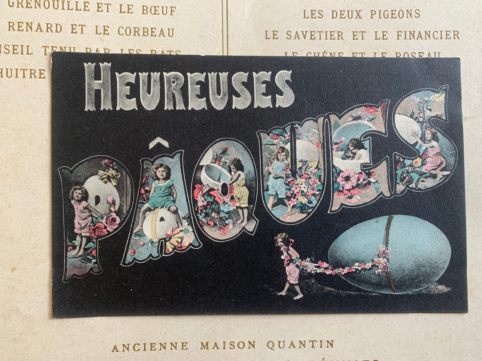 1905 Heureuses Pâques (LE), Ophalen of Verzenden, Voor 1920, Gelopen, Feest(dag)