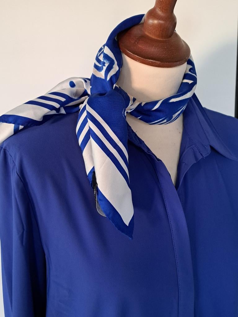 Lange blouse Marccain 3., Ophalen of Verzenden, Zo goed als nieuw, Maat 38/40 (M), Blauw