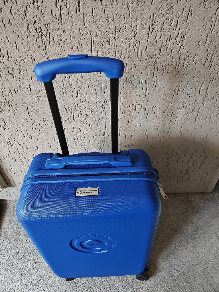 Koffer Vriendenloterij Eredivisie Blauw NIEUW, Wieltjes, 50 tot 60 cm, Hard kunststof, Nieuw