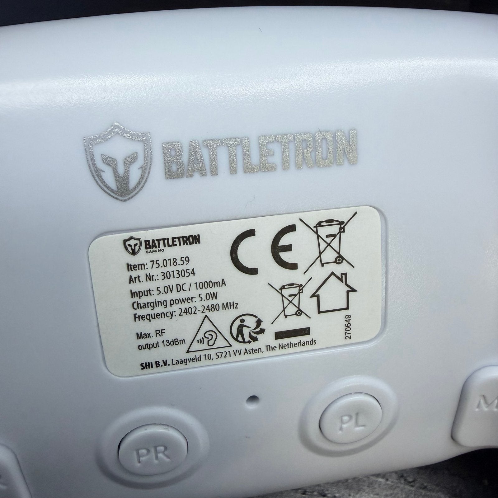 Battletron draadloze gaming controller voor PC, PS4 en Ninte, Computers en Software, Z, Ophalen of Verzenden, Zo goed als nieuw
