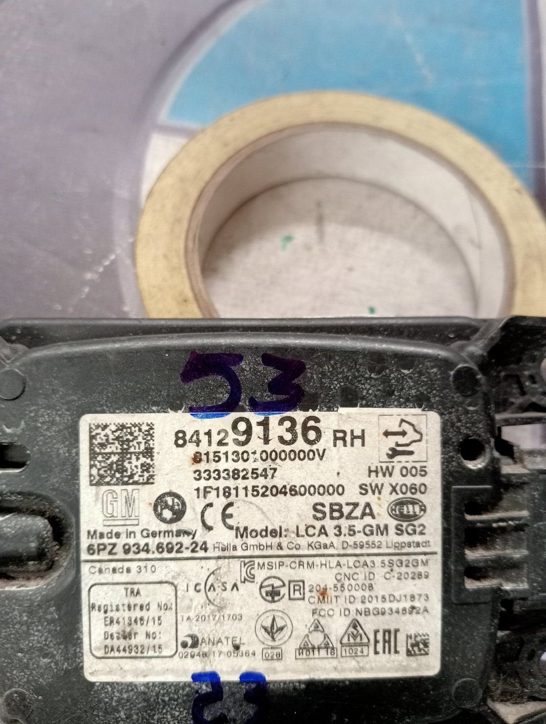 Opel Insignia ACC Sensor Radar 84129136, Gebruikt, -, -, Opel