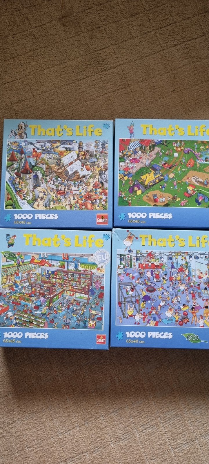 thats life puzzels, Ophalen, 500 t/m 1500 stukjes, Zo goed als nieuw