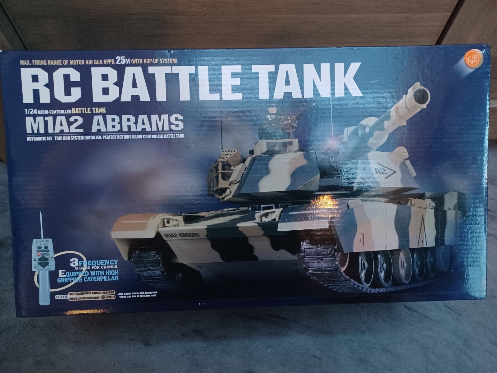 RC Battle Tank M1A2 Abrams - in originele doos, Elektro, Auto offroad, Nieuw, Ophalen of Verzenden