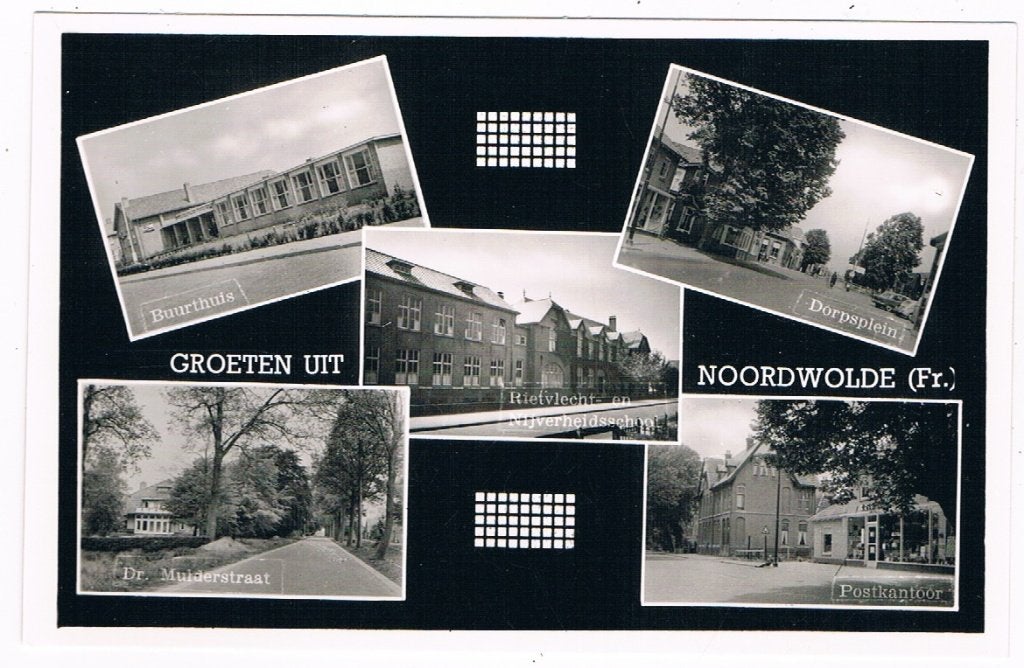 4 / NOORDWOLDE : Groeten uit, Verzenden, 1960 tot 1980, Ongelopen, Friesland