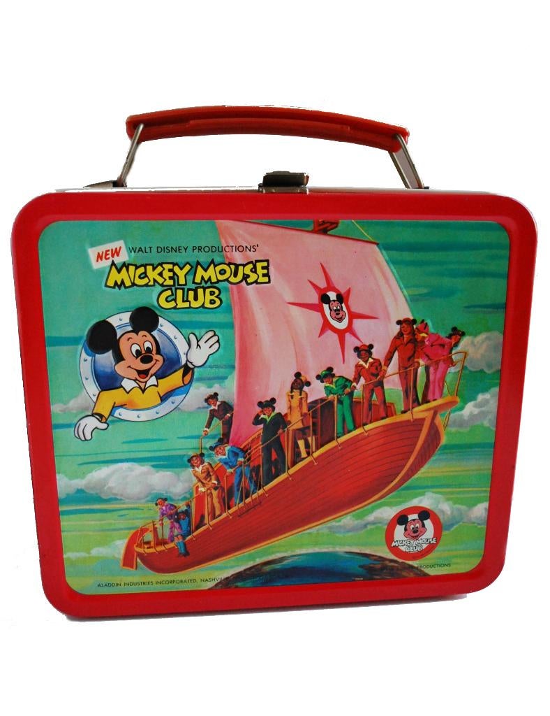 Lunchen met Mickey Mouse?? Dit is de originele van metaal !!, Ophalen of Verzenden, Mickey Mouse, Zo goed als nieuw, Tas, Koffer of Zak