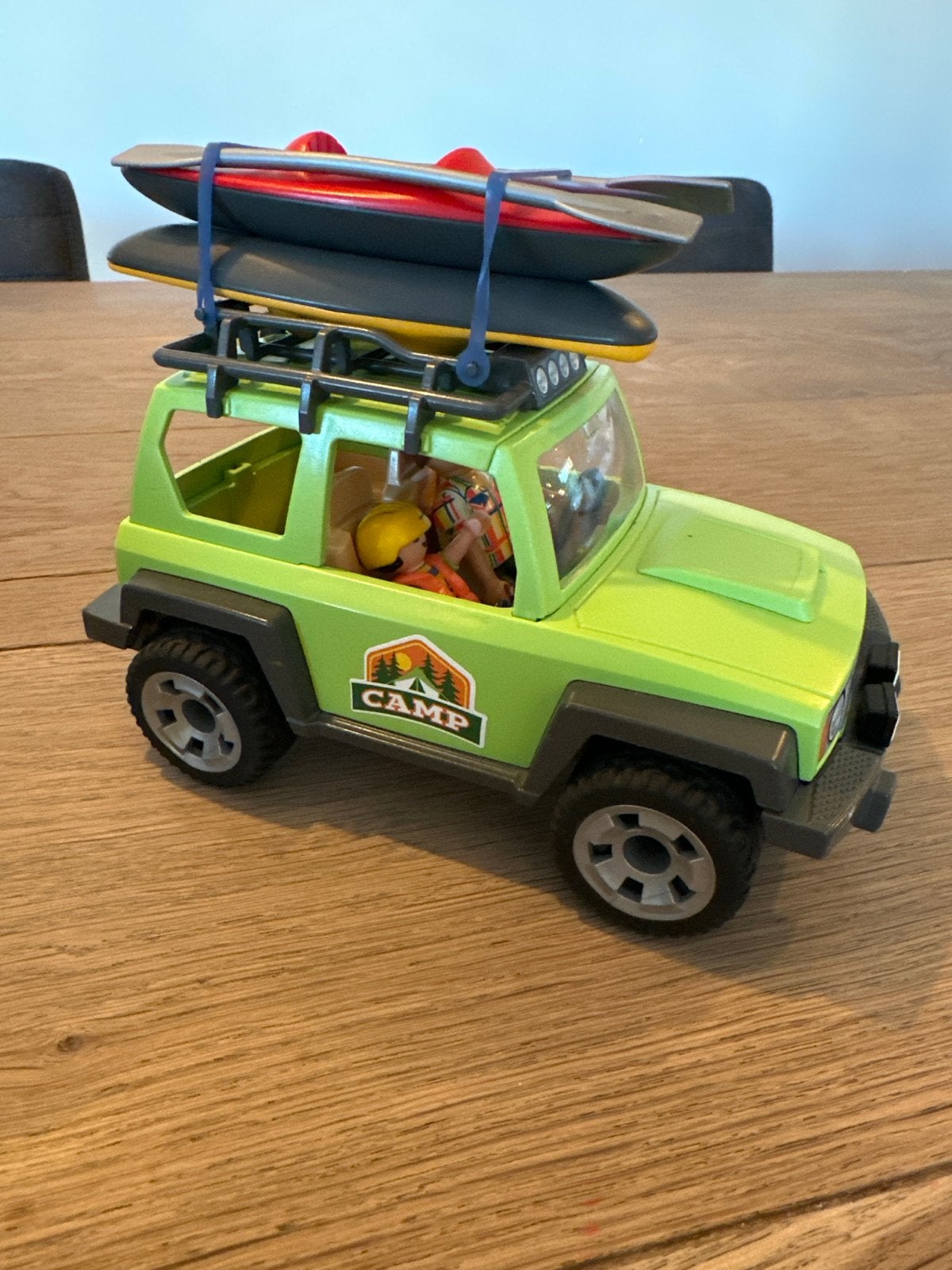 Playmobil Jeep met kajaks en figuren, Ophalen of Verzenden, Zo goed als nieuw, Jongen of Meisje