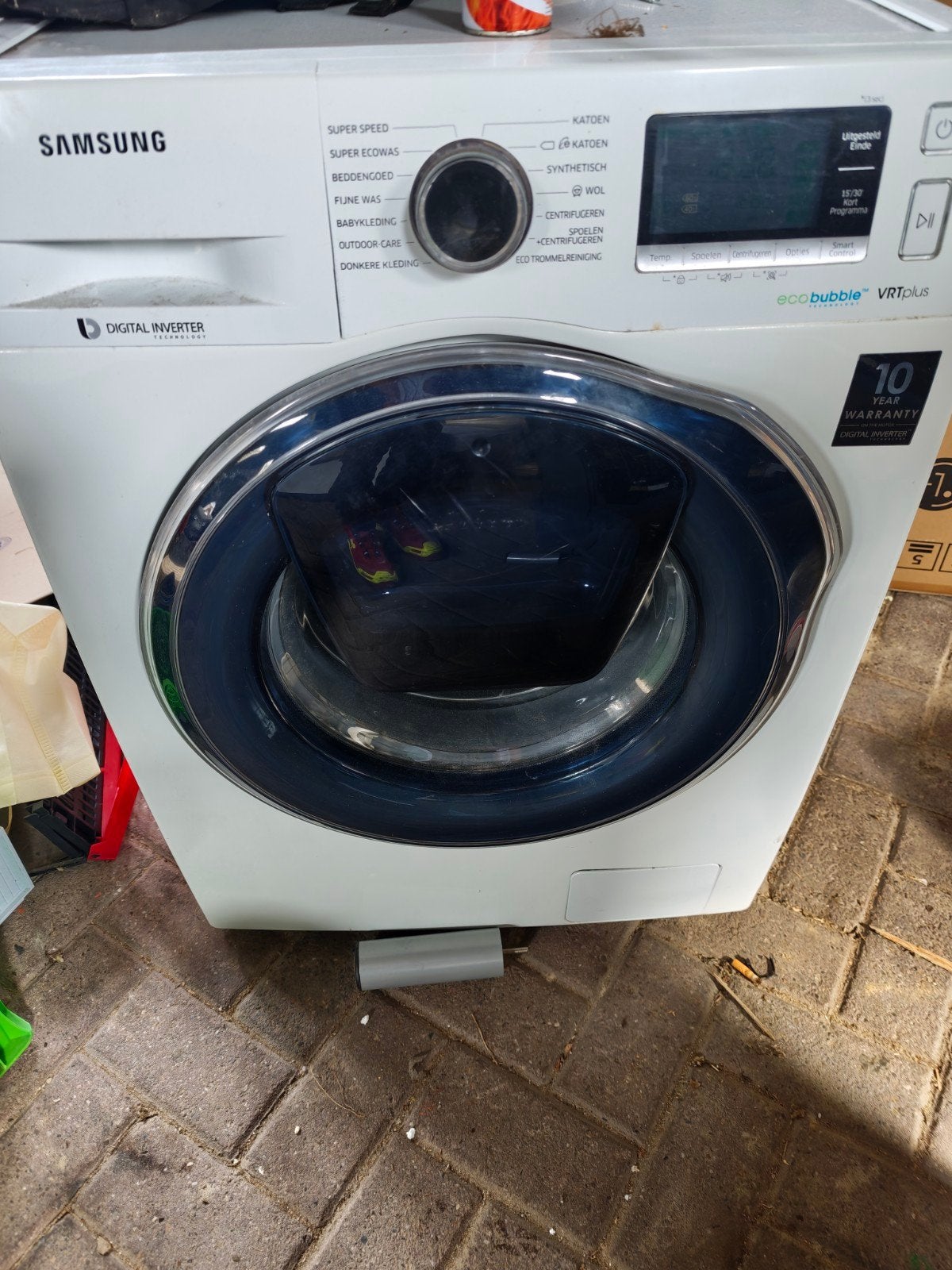 defecte Lagers Samsung Wasmachine WW90K6604QW - 9 kg - EcoBu, Witgoed en Apparatuur, Wasmachines, 1200 tot 1600 toeren, Gebruikt