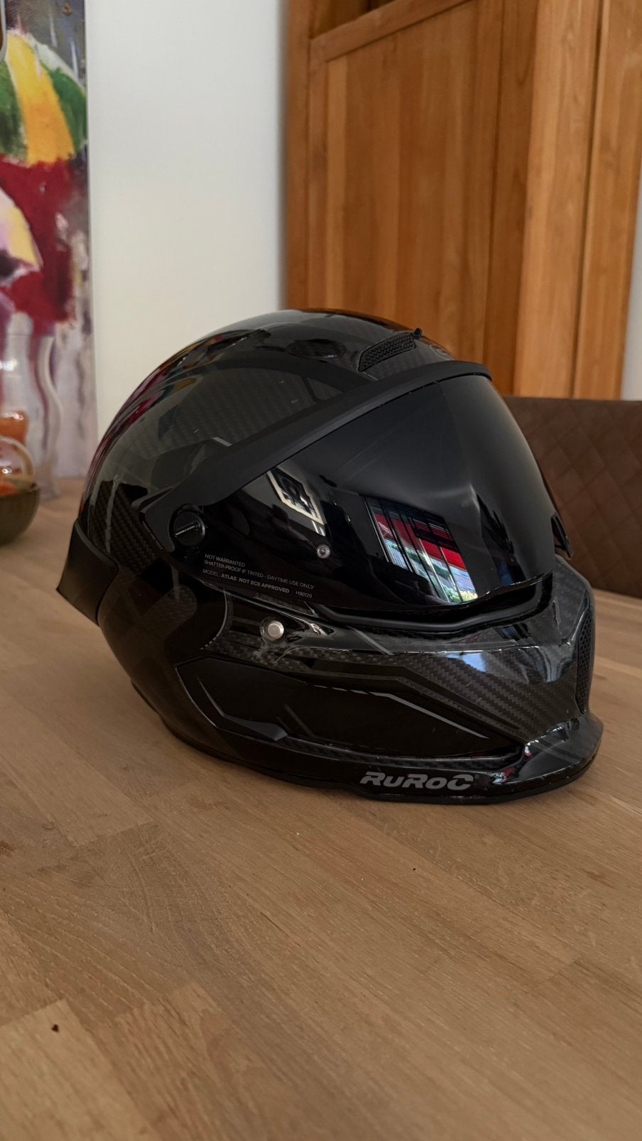 Ruroc track 4.0 s/m met packtalk edge, Motoren, Ophalen of Verzenden, Tweedehands, Integraalhelm, Overige merken