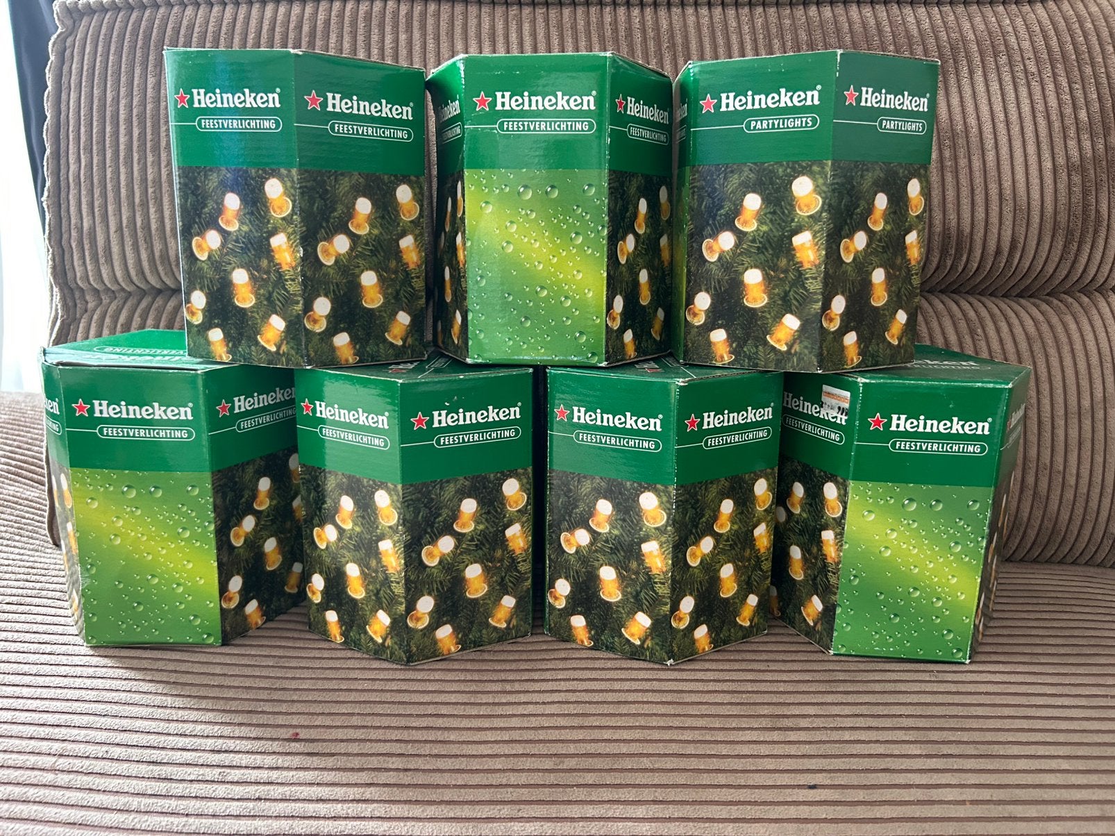 Heineken verlichting nieuw in doos, Verzamelen, Biermerken, Ophalen, Nieuw, Heineken