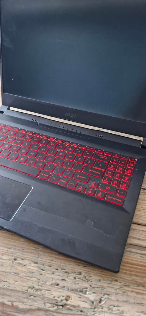 MSI Kantana GF66 defect, Computers en Software, Windows Laptops, Zo goed als nieuw, 15 inch, 2 tot 3 Ghz, Qwerty, Met videokaart