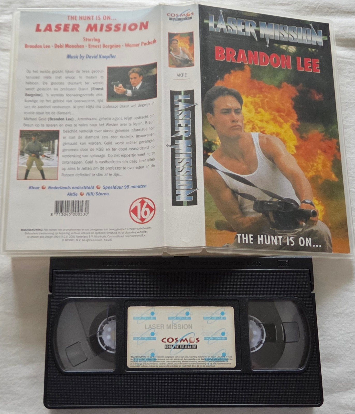 Brandon Lee Laser Mission VHS Actie/Martial-Arts, Cd's en Dvd's, Vanaf 16 jaar, Ophalen of Verzenden, Gebruikt, Actie en Avontuur