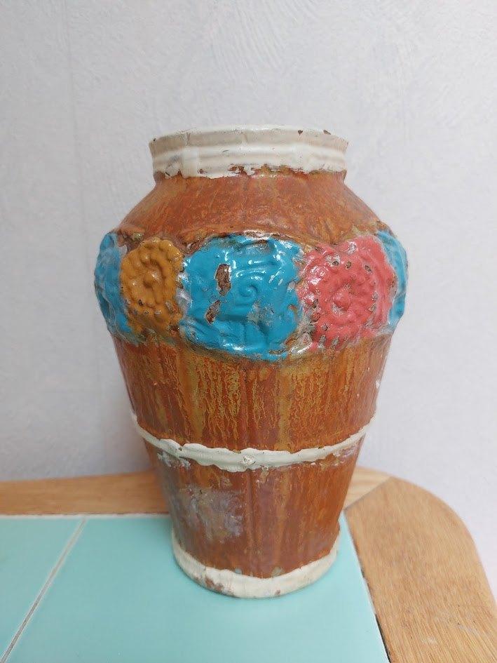 Gekleurde vaas, Antiek en Kunst, Ophalen of Verzenden