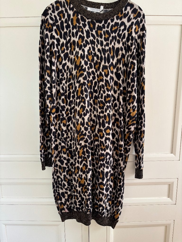 Super tijgerjurkje,  Summm Woman XL, Kleding | Dames, Summum Woman, Bruin, Maat 46/48 (XL) of groter, Ophalen of Verzenden