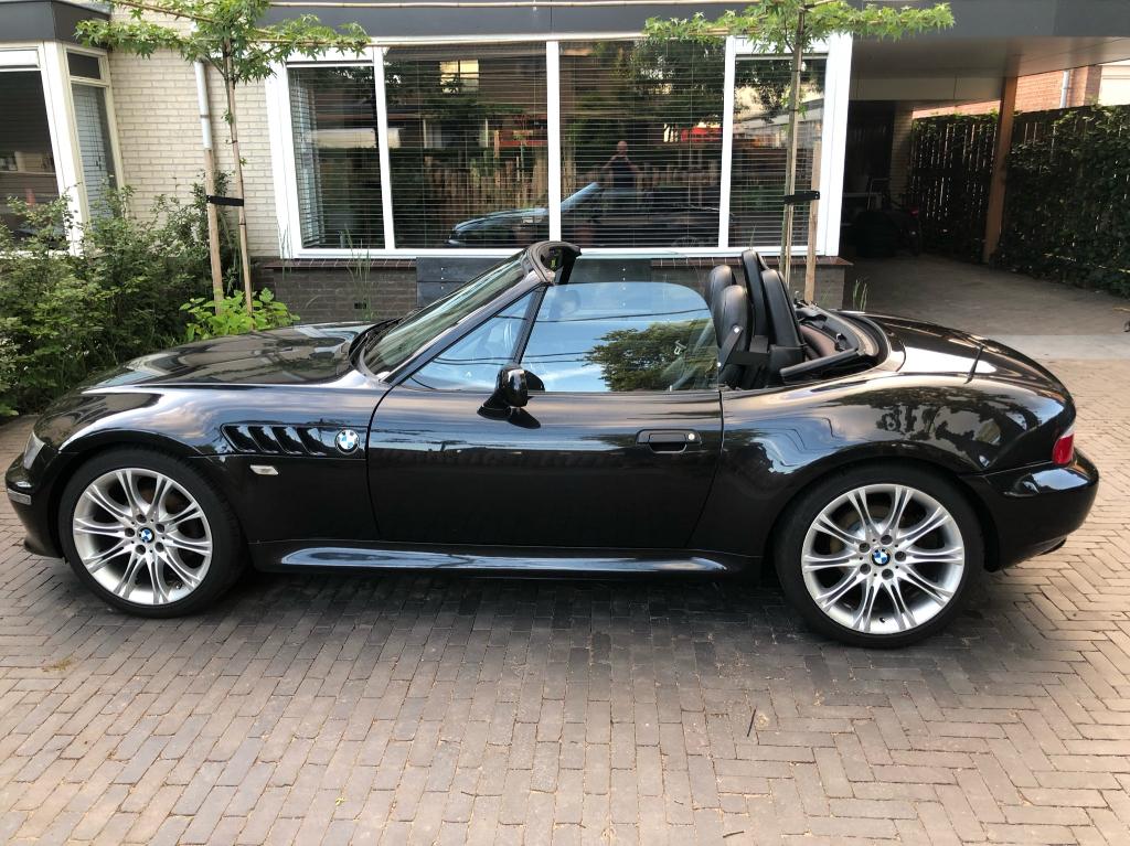 BMW Z3 Roadster 2.0 6-cilinder | Handgeschakeld | Trekhaak, Euro 2, Achterwielaandrijving, Zwart, Zwart