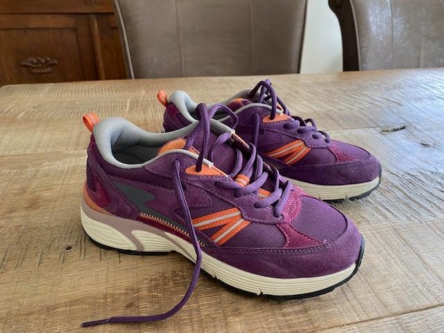 HOFF lage dames sneakers, maat 38, suède, paars, als nieuw, Overige kleuren, Ophalen of Verzenden, Sneakers of Gympen, HOFF