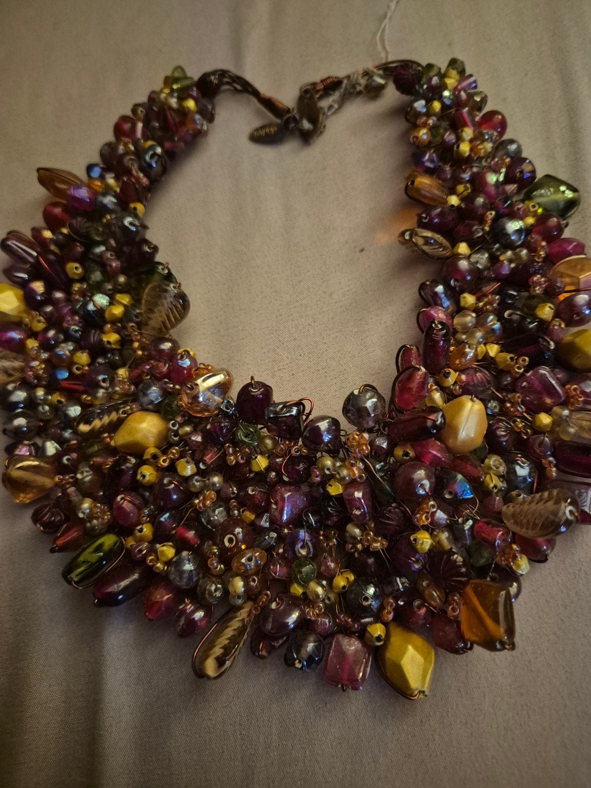 Prachtig Manouk collier met glaskralen, nieuw, Ophalen of Verzenden, Nieuw, Overige kleuren, Overige materialen