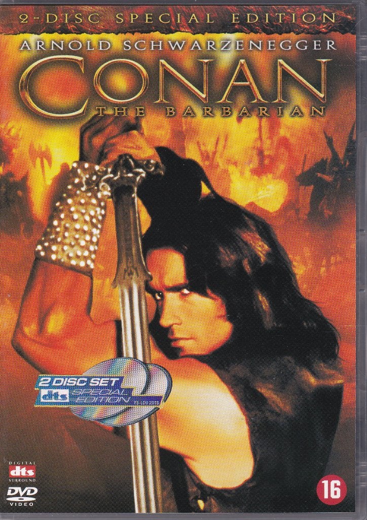Conan the barbarian ֎ 1982, Arnold Schwarzenegger, Vanaf 16 jaar, Science Fiction en Fantasy, Ophalen of Verzenden, Zo goed als nieuw