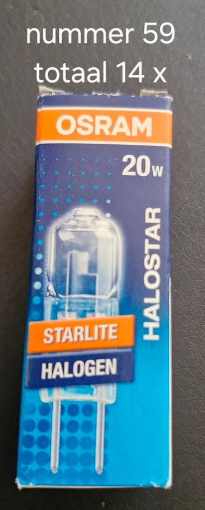 Nr. 59 osram starlite, Led-lamp, Minder dan 30 watt, Nieuw, Bipin of Steekvoet