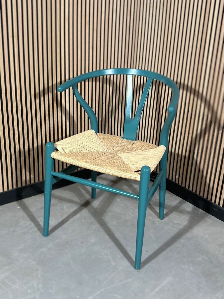 Carl Hansen & Son CH24 Wishbone Chair (6 stuks), Gebruikt, Blauw, G.vanrosmalen@hahebo.nl, Handelstraat 18 Boxmeer