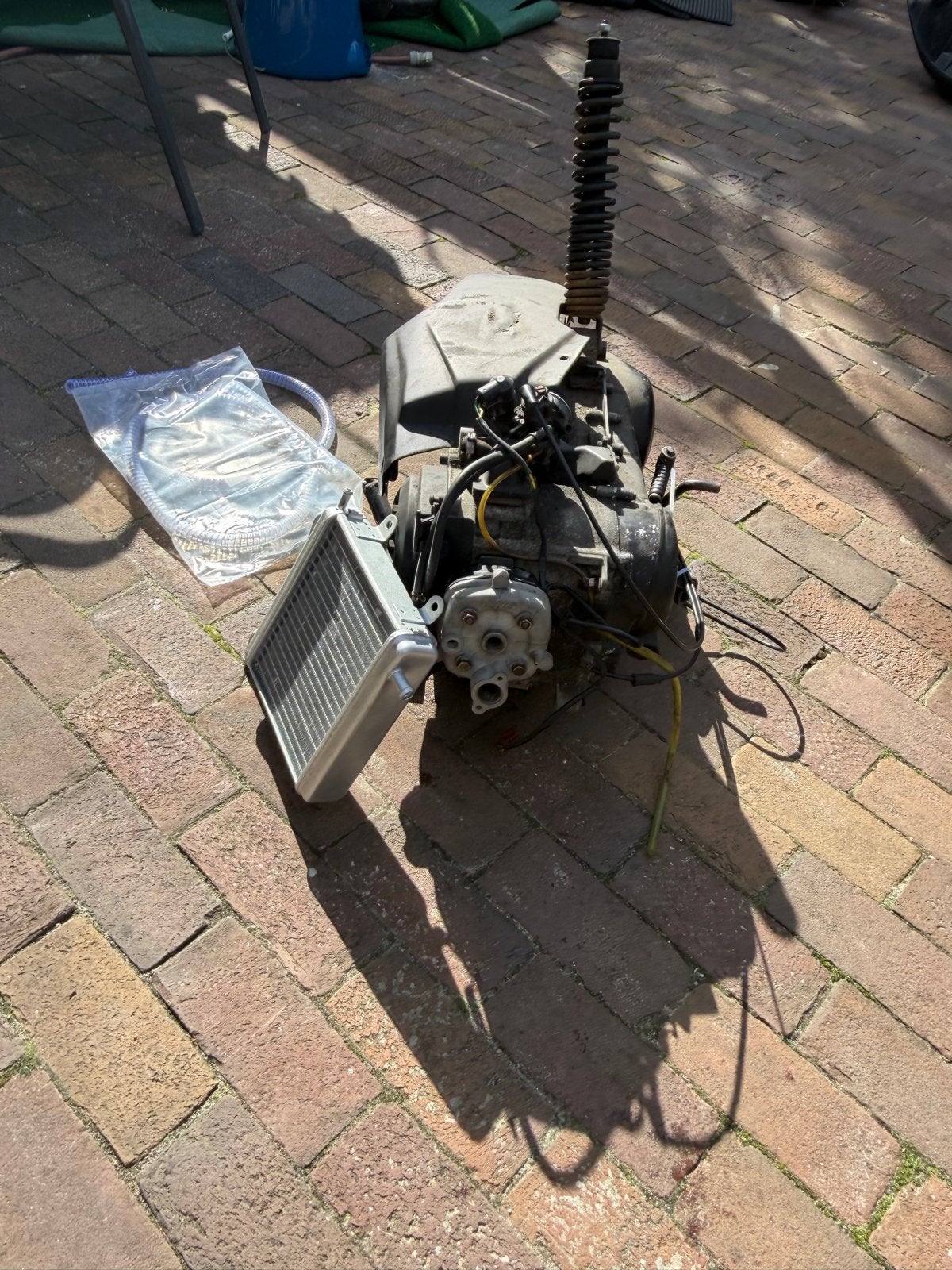 Runner/SR Blok DD 70cc met 17,5mm Carburateur, Ophalen of Verzenden, Gebruikt, Blok, Aprilia