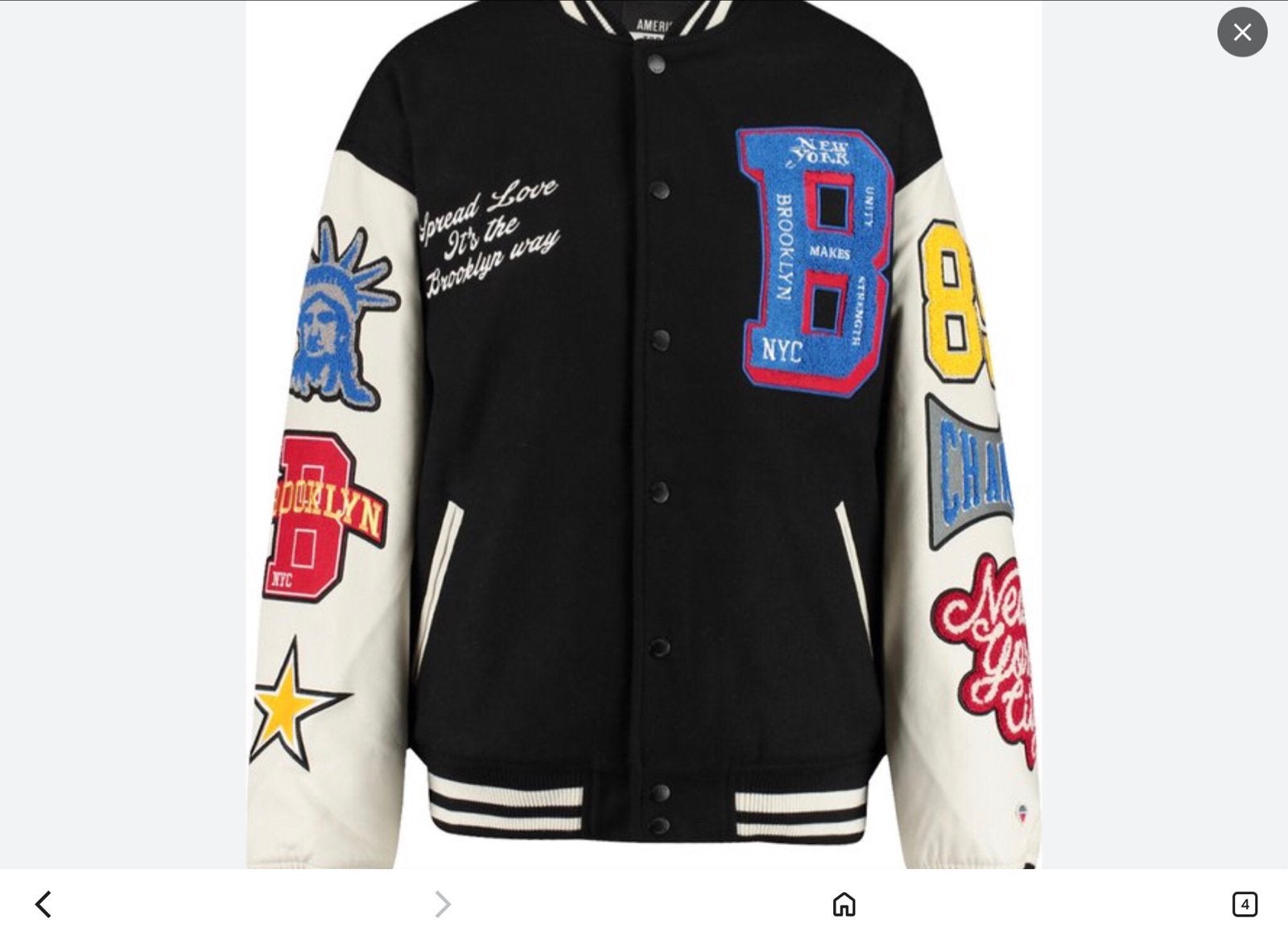 Stijlvol varsity jack met Brooklyn patches, Ophalen of Verzenden, Zo goed als nieuw, Maat 38/40 (M), Zwart