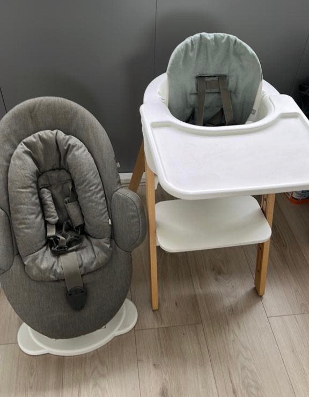 Stokke Steps Complete Set - Meegroeistoel met Wipstoel, Ophalen, Gebruikt, Meegroeistoel, Gordel(s)