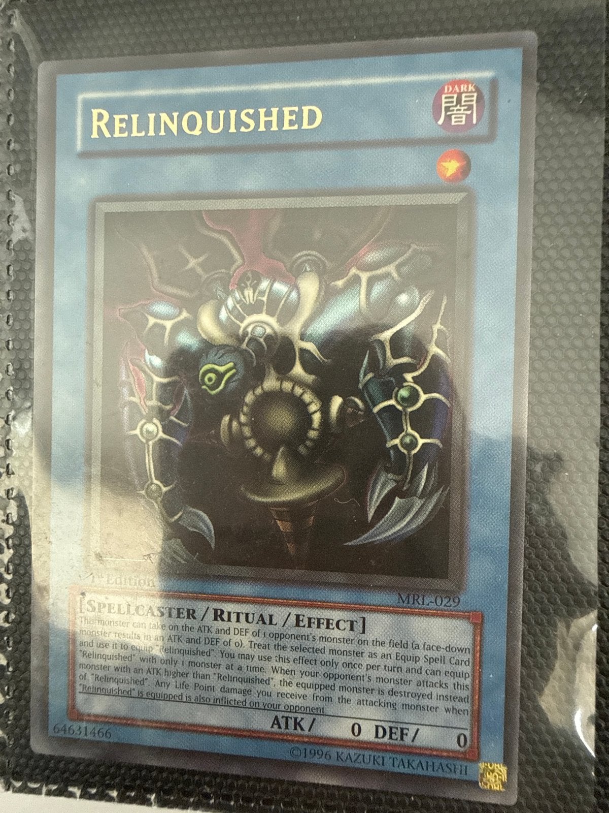 Yu-Gi-Oh! Relinquished MRL-029 1st Edition, Ophalen of Verzenden, Gebruikt