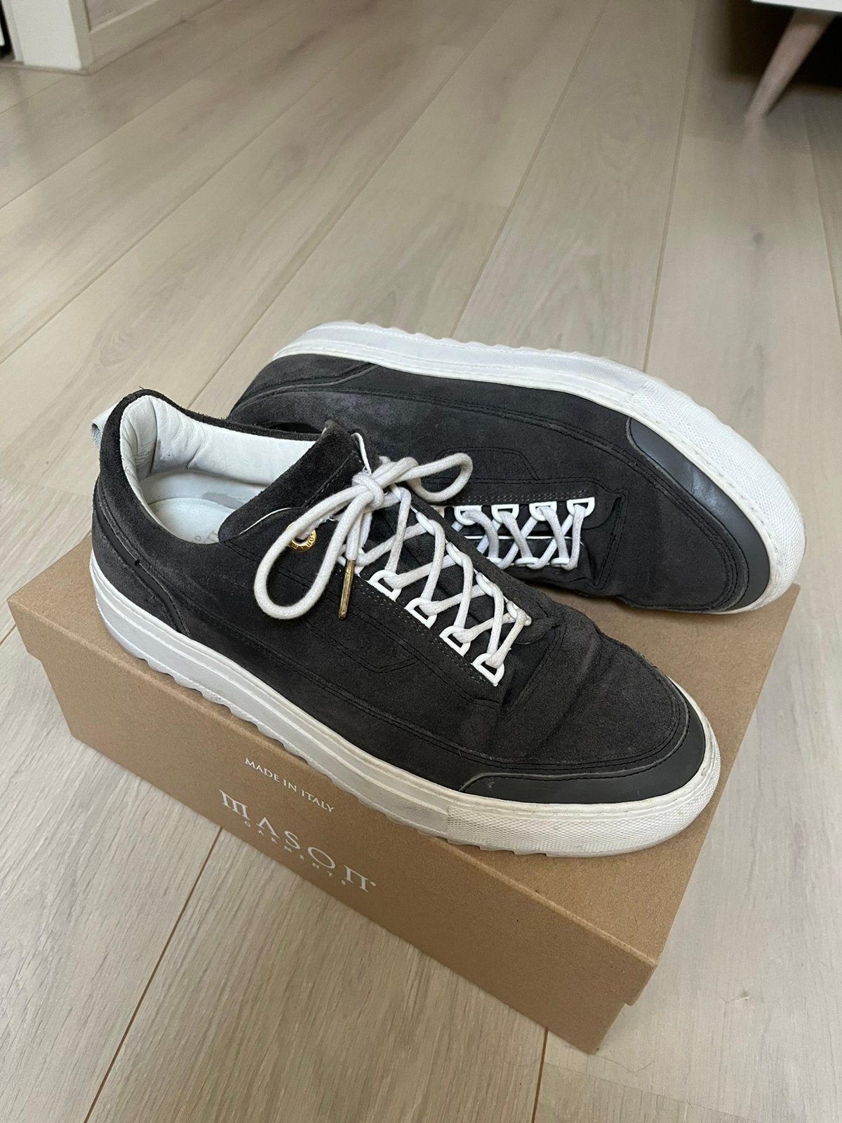 Mason Garments Firenze Ultimo Grey – Maat 43, Overige kleuren, Ophalen of Verzenden, Sneakers of Gympen, Zo goed als nieuw