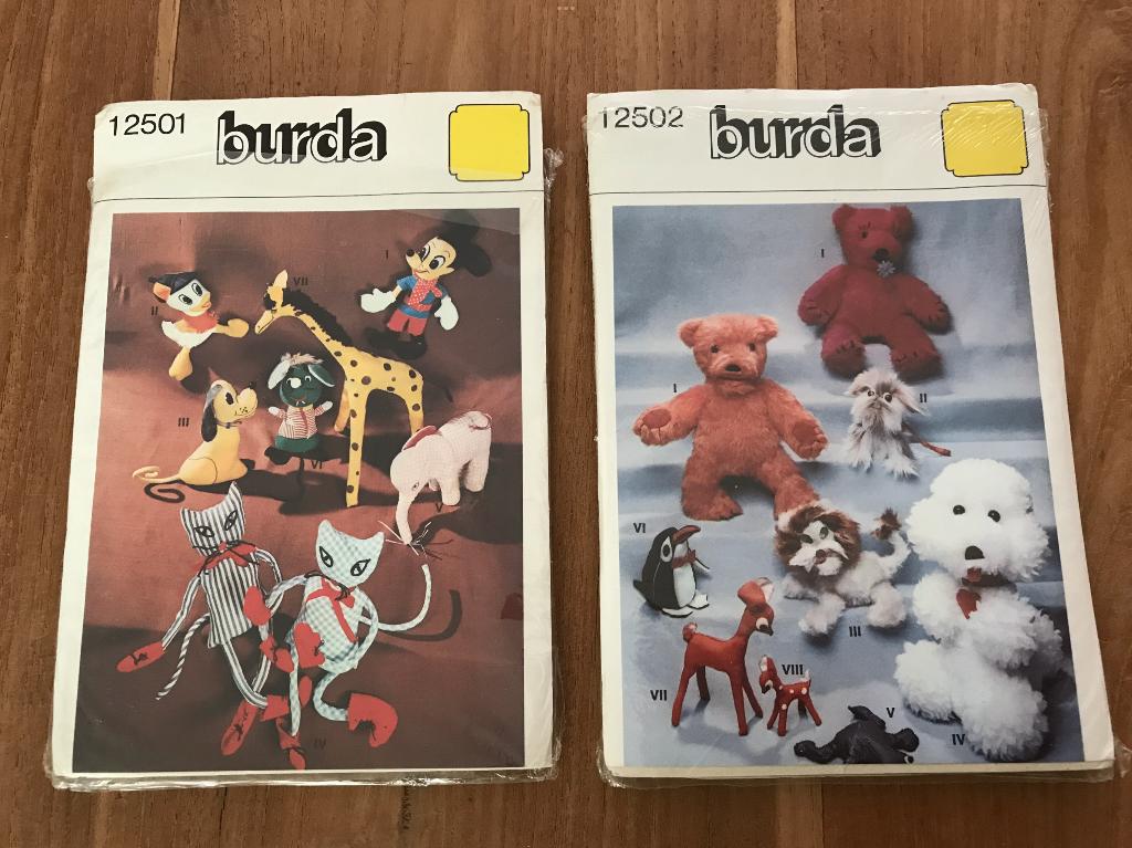 Burda patronen poppen dieren beren 12501 12502, Ophalen of Verzenden, Gebruikt, Kind, Burda