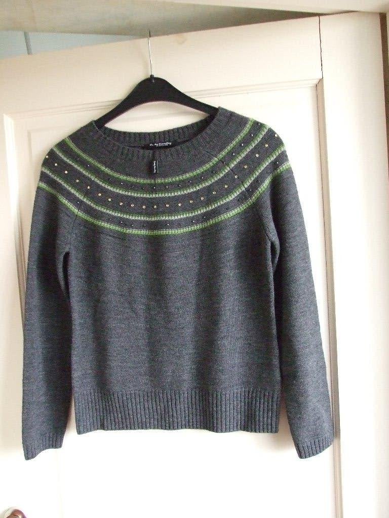 Betty Barclay grijze wollen trui met pailletjes 40, Kleding | Dames, Maat 38/40 (M), Betty Barclay, Nieuw, Ophalen of Verzenden