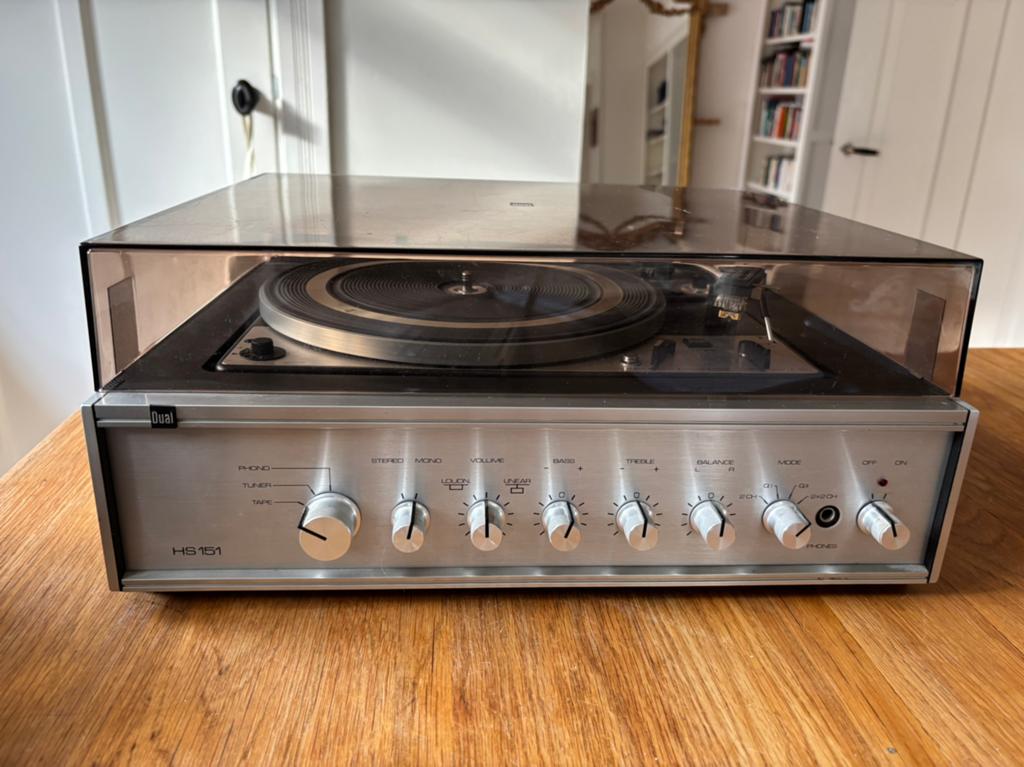 Dual HS 151 platenspeler met versterker(1975), Audio, Tv en Foto, Platenspelers, Ophalen, Gebruikt, Platenspeler, Dual