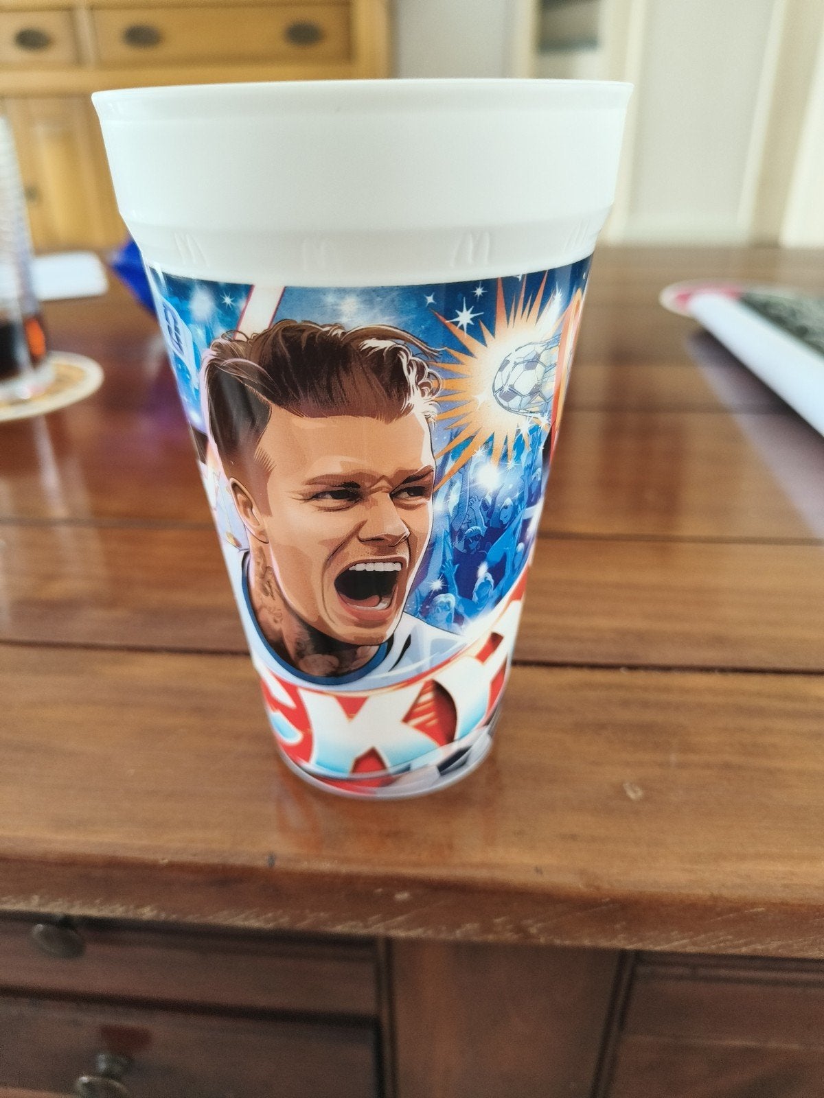 McDonald's beker David Beckham - Zo goed als nieuw, Verzamelen, Sportartikelen en Voetbal, Ophalen of Verzenden, Zo goed als nieuw