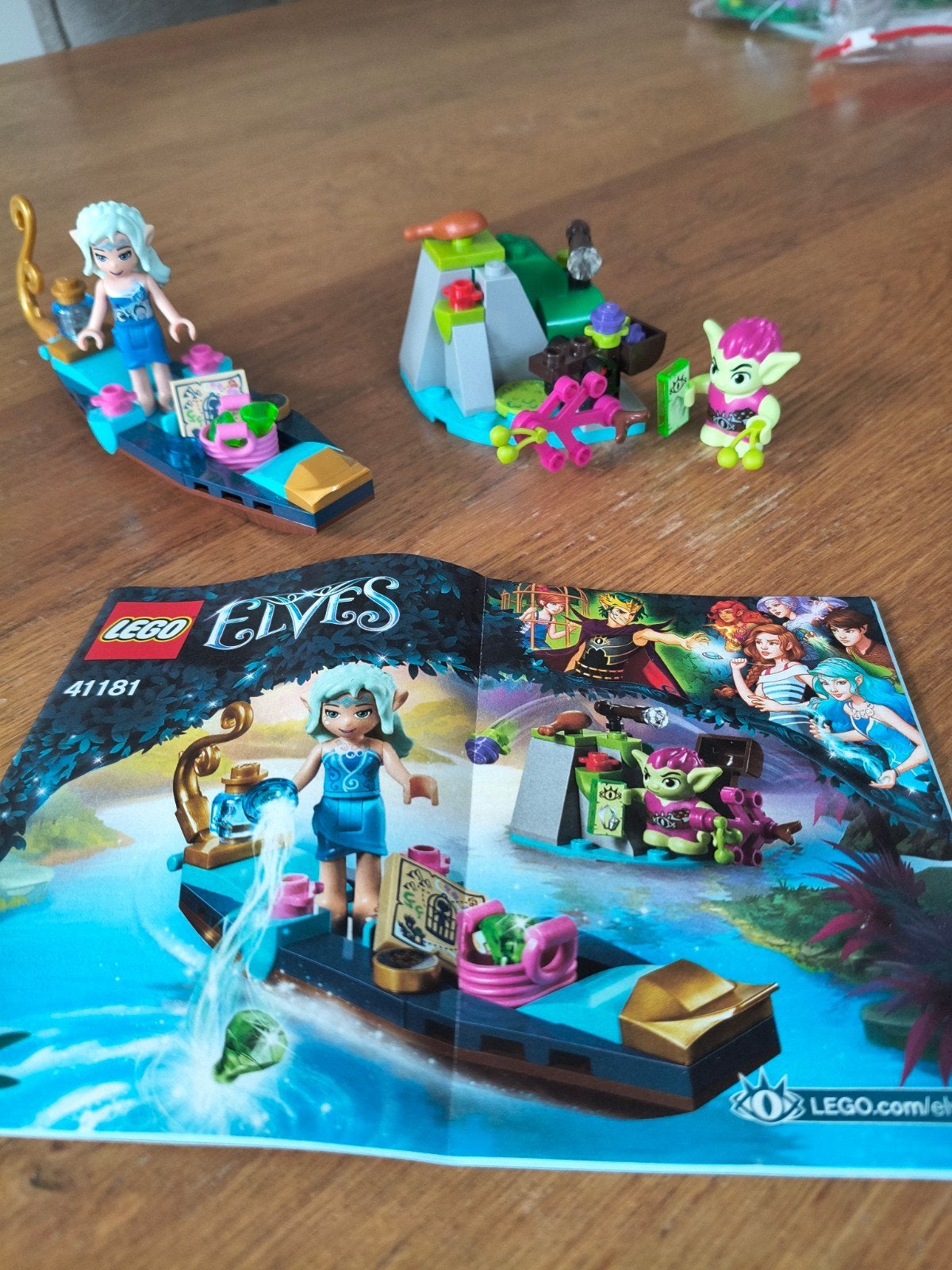 Lego Elves 41181 Naida's Gondel & de Koboldoverval, Lego, Ophalen of Verzenden, Zo goed als nieuw, Inclusief instructies