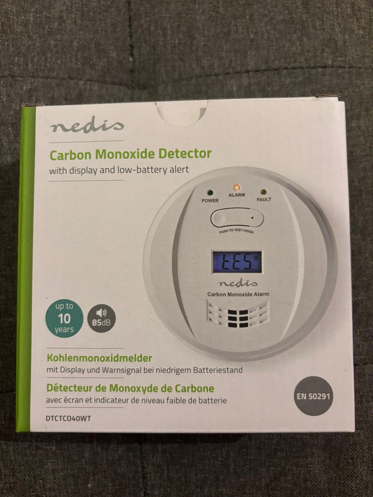 Nedis Koolmonoxidemelder 10 jaar  - NIEUW (GENOEG VOORRAAD), Ophalen of Verzenden, Nieuw, Detector, Sensor of Melder, Overige soorten