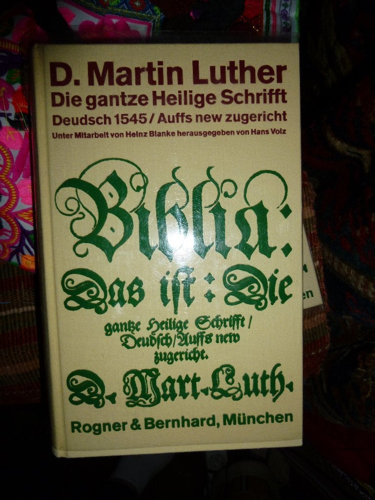 Luther bijbel Bibel fasc plus aanhangsel 2dln linnen, Antiek en Kunst, Ophalen of Verzenden