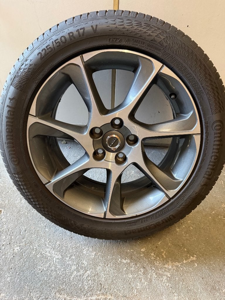 Volvo Portunus 17 inch velgen met goede Continental banden, Ophalen, Gebruikt, Velg(en), 17 inch