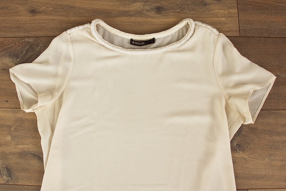 Prachtig Supertrash Shirt - 98 (Maat 40) € 25,-, Maat 38/40 (M), Supertrash, Beige, Ophalen of Verzenden