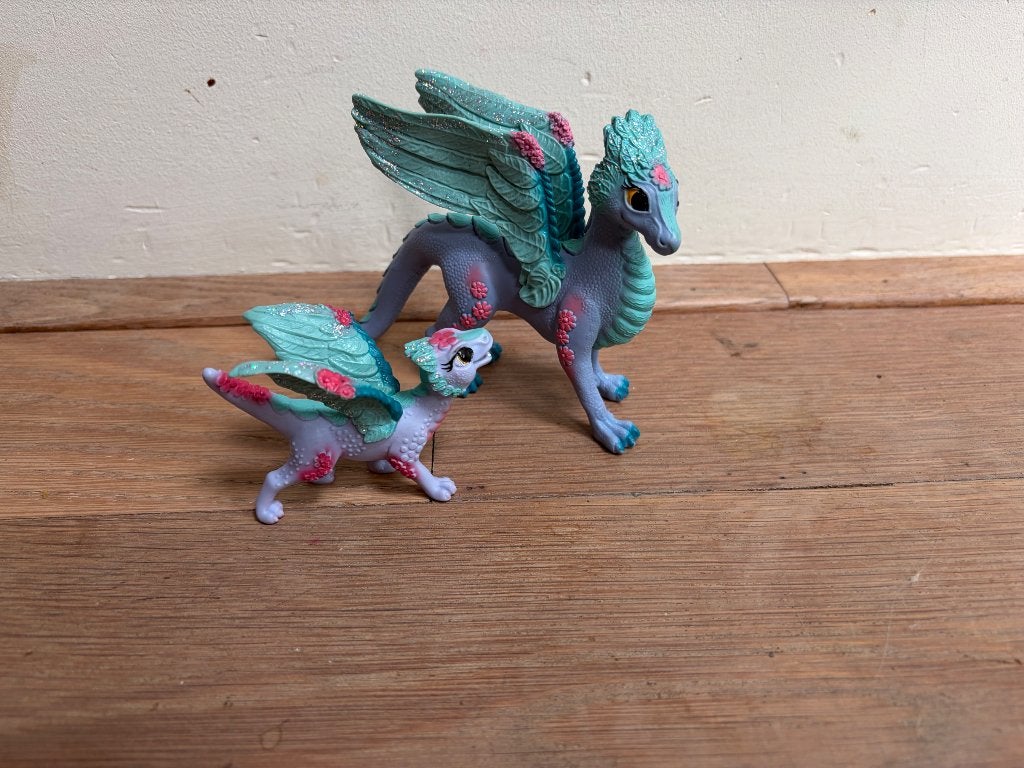 Schleich Bayala bloemendraak met baby, Ophalen, Zo goed als nieuw