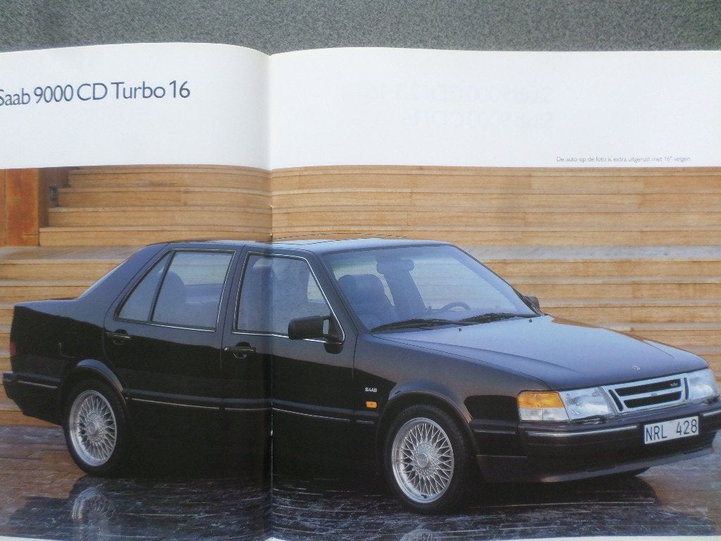 Saab 9000 1989 Brochure, Ophalen of Verzenden, Zo goed als nieuw, Overige merken